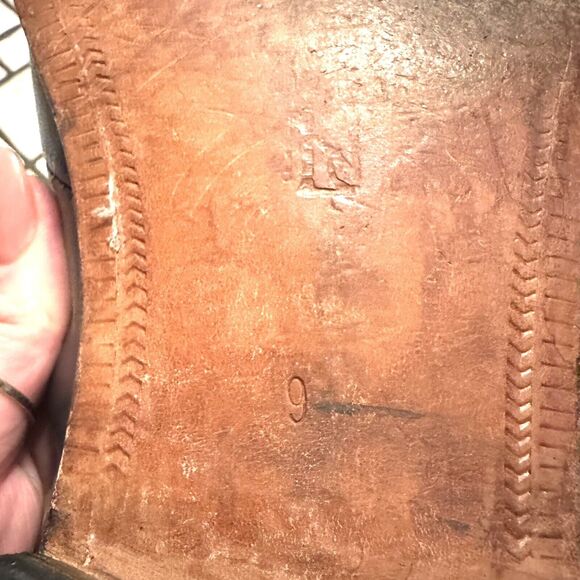 Vintage Crockett‎ & Jones Black Leather with Emblem Mens Loafers Size UK 8 US 9 - Picture 16 of 16